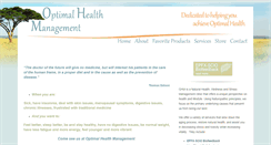 Desktop Screenshot of optimalhealthmanagement.net